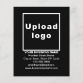 ビジネスのバレンタインセールをブラックフライヤーに チラシ (裏面)