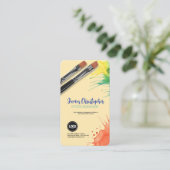 ビジネスのパーソナライズ |アート・サプライ・ビジネス・カード 名刺 (スタンド正面)