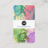 ビジネスのパーソナライズ |アート・サプライ・ビジネス・カード 名刺 (裏面)