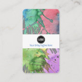 ビジネスのパーソナライズ |アート・サプライ・ビジネス・カード 名刺 (裏面)