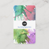 ビジネスのパーソナライズ |アート・サプライ・ビジネス・カード 名刺 (裏面)