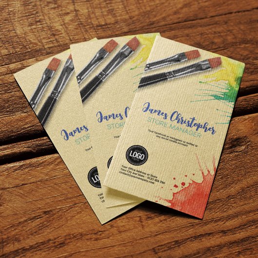 ビジネスのパーソナライズ |アート・サプライ・ビジネス・カード 名刺