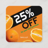ビジネスのパーソナライズ |オレンジカンパニー 割引カード (正面)