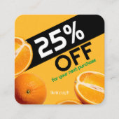 ビジネスのパーソナライズ |オレンジカンパニー 割引カード (正面)