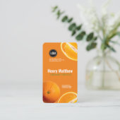 ビジネスのパーソナライズ |オレンジカンパニー 名刺 (スタンド正面)