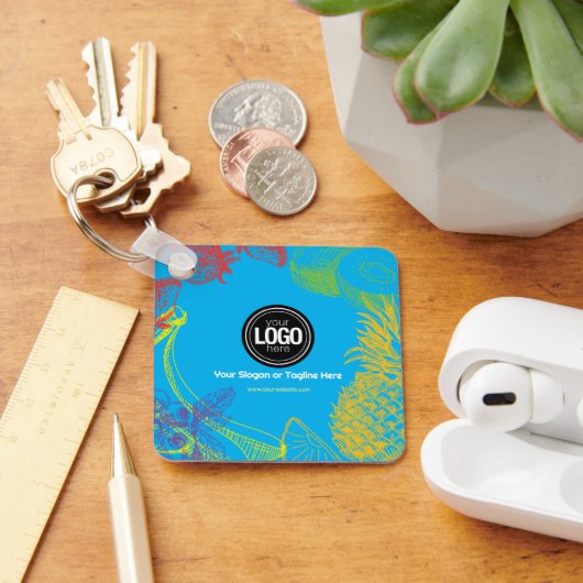 ビジネスのパーソナライズ |トロピカルフルーツカンパニー キーホルダー (デスク)