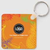 ビジネスのパーソナライズ |トロピカルフルーツカンパニー キーホルダー (裏面)