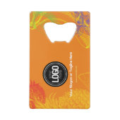 ビジネスのパーソナライズ |トロピカルフルーツカンパニー クレジットカード栓抜き (裏面)