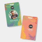 ビジネスのパーソナライズ |トロピカルフルーツカンパニー バッジ (Front & Back)