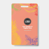 ビジネスのパーソナライズ |トロピカルフルーツカンパニー バッジ (Back)