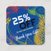 ビジネスのパーソナライズ |トロピカルフルーツカンパニー 割引カード (正面)