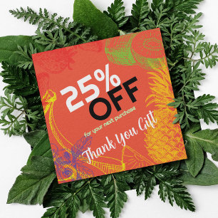 ビジネスのパーソナライズ  トロピカルフルーツカンパニー 割引カード