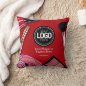 ビジネスのパーソナライズ |モダンメイクアップ会社 クッション (ブランケット)