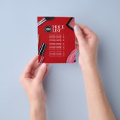 ビジネスのパーソナライズ |モダンメイクアップ会社 チラシ (手)