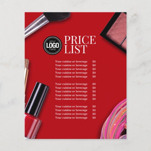 ビジネスのパーソナライズ |モダンメイクアップ会社 チラシ (正面)