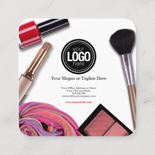 ビジネスのパーソナライズ |モダンメイクアップ会社 割引カード (裏面)