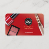 ビジネスのパーソナライズ |モダンメイクアップ会社 名刺 (裏面)