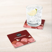 ビジネスのパーソナライズ |肉屋 スクエアペーパーコースター (インサイチュ)