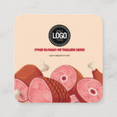 ビジネスのパーソナライズ |肉屋 割引カード (裏面)