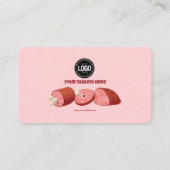 ビジネスのパーソナライズ |肉屋 名刺 (裏面)