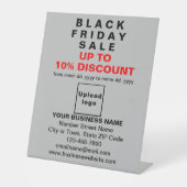 ビジネスのブラックフライデーセールのグレーのペデスタルサイン 台座サイン (正面)