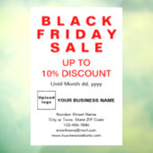 ビジネスのブラックフライデーセール 白い窓用シール ウィンドウサイン (シート3)