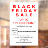 ビジネスのブラックフライデーセール 白い窓用シール ウィンドウサイン (シート2)