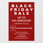 ビジネスのブラックフライデーセール 赤い窓のステッカー ウィンドウサイン (シート)