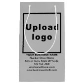 ビジネスのブランドのグレースモールサイズ抱き枕 スモールペーパーバッグ (正面)