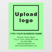 ビジネスのブランドのライトグリーンウィンドウにしがみつく ウィンドウサイン (シート)