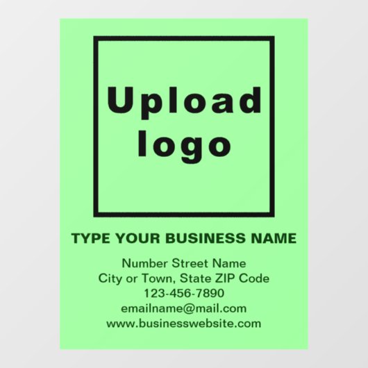 ビジネスのブランドのライトグリーンウィンドウにしがみつく ウィンドウサイン (シート)