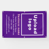 ビジネスのブランドパープルポートレートバナー 横断幕 (横)