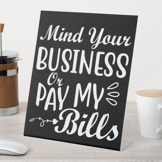 ビジネスのペデスタルのサインに注意 台座サイン (インサイチュ)