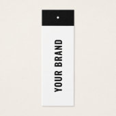ビジネスのミニマリストブランド名の衣類つるラベル (正面)