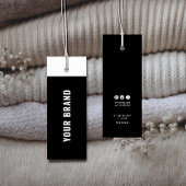 ビジネスのミニマリストブランド名の衣類つるラベル