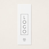 ビジネスのミニマリストブランド名の衣類つるラベル (正面)