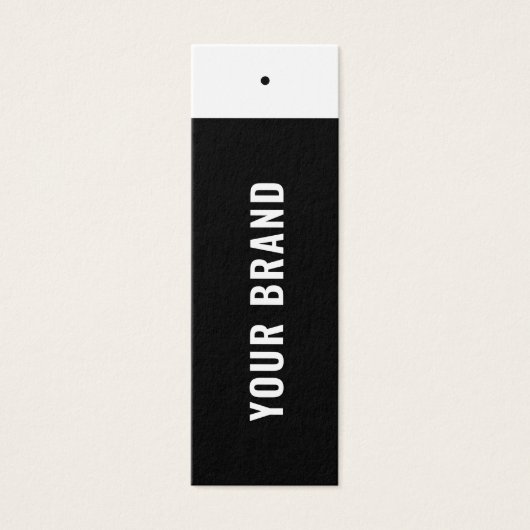 ビジネスのミニマリストブランド名の衣類つるラベル (正面)