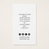 ビジネスのミニマリストブランド名の衣類つるラベル (裏面)