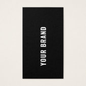 ビジネスのミニマリストブランド名の衣類つるラベル (正面)