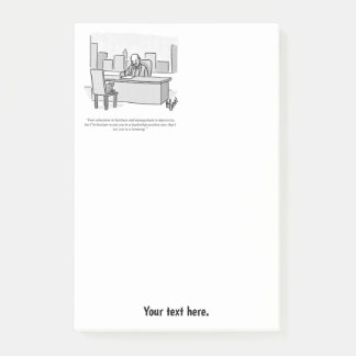 ビジネスのユーモア ポストイット