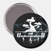 ビジネスのロゴが煙の背景を蒸発 マグネット (正面/裏面)