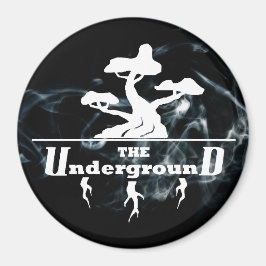 ビジネスのロゴが煙の背景を蒸発 マグネット