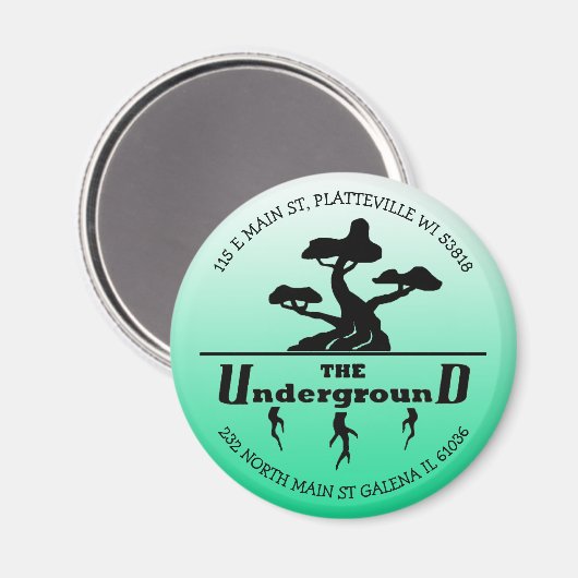 ビジネスのロゴとお客様への感謝の気持ち マグネット (正面/裏面)