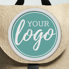 ビジネスのロゴのみ(ティール（緑がかった色）の緑) ワッペン