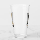 ビジネスのロゴクリーンミニマルカンパニーのブランドビール タンブラーグラス (左)