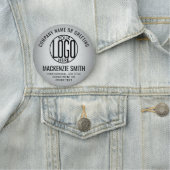 ビジネスのロゴグレーカラー印刷プラスチック従業員 名札 (インサイチュ)