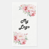 ビジネスのロゴピンク花模様のブランドカラー (正面)