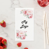 ビジネスのロゴピンク花模様のブランドカラー (インサイチュ)