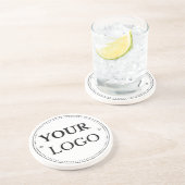 ビジネスのロゴモダンクリスマス コースター (側面)