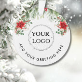 ビジネスのロゴモダンブランドのクリスマスグリーン オーナメント